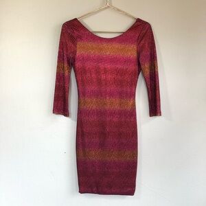 Charlotte Russe Ombré Metallic Dress